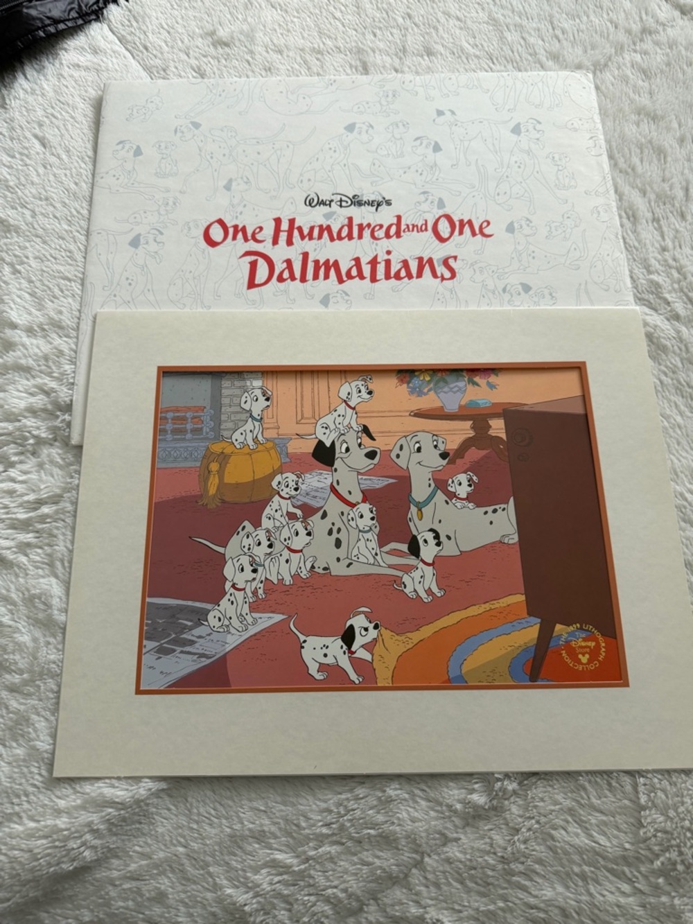 Disney 101 Dalmatians lithograph